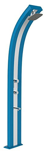 ARKEMA Doccia solare per giardino e piscina Dada Blu con banda Inox