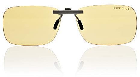 Blue Light Blocking Clip On Glasses - Effective Computer Glasses for Men and Women, Durable Lightweight Design Reduce Eyestrain, Headaches for All Day Screen Time and Gaming Protection (Daytime Lens)