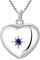 YL Femme Coeur Médaillon Collier Photo en Argent 925 Personnalisé Medaillon Porte Photo Pendentif Bijoux