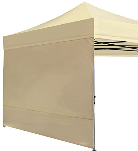 ABCCANOPY Seitenwand/Seitenteile für 2.5x2.5m pavillon,partyzelt,festzelt|Wasserabweisend|ohne Fenster,Beige