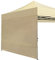 ABCCANOPY Seitenwand/Seitenteile für 2.5x2.5m pavillon,partyzelt,festzelt|Wasserabweisend|ohne Fenster,Beige