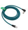 HangTon rechtwinkliges M12 8-poliges X-Code RJ45 Cat7e Ethernet-Kabel, geschirmtes High Flex Netzwerkkabel für industrielle Cognex-Kamera (1 m)