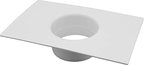 Vent Systems Ø100 mm Lüftungskanalverbinder Flansch gerade Lüftungsrohr Kunststoff Kanalverbinder Platte für Kühlung Heizung Lüftungssystem HVAC 10 cm