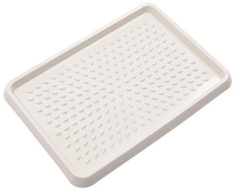 BranQ - Home essential BranQ Schuhablage aus Kunststoff, PP, Creme, 54 x 38,5 x 3 cm (LxBxH), 5901098150019