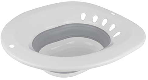 Bidet Portatile Pieghevole, Bidet Portatile per Donne in Gravidanza, WC Universale Bidet di Lavaggio Pieghevole per la Cura Personale con Fori Appesi per Hemorrhoidal Maternità Incinta Donne (Grey)