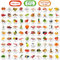 Imanes de nevera 93 Uds. Imanes de alimentos para la cocina de mamá, regalo divertido, frutas, verduras, desayuno, ensalada, mariscos, carne, niños, adultos, pizarras blancas, decorativas, gabinetes