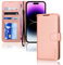 TECHGEAR iPhone 14 Pro Leather Wallet Case, Flip Protective Case Cover with Wallet Card Holder, Stand and Wrist Strap - Rose Gold PU Leather with Magnetic Closure Designed for iPhone 14 Pro 6.1