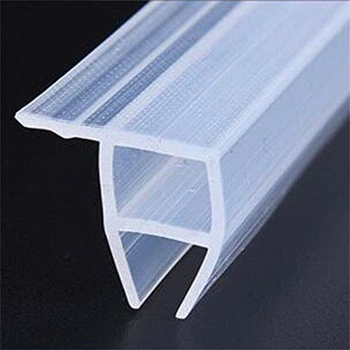 5M H/F/U Shape Glass Seal Strip Rubbe Bath Shower Door Window Weather Strips Draft Stopper for 6/8/10/12 Mm Glass Sealing Strips Corner 6mm 5M