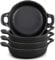 Ziliny Cast Iron Skillet 5 x 1.2'' Mini Round Pans Small Ramekin Black Casserole Dish Cookware Oven Safe Skillets for Home Indoor Picnic Kitchen(4 Pcs) (JNE-Ziliny-223)