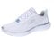 Skechers Flex Appeal 5.0, Zapatillas de Deporte Mujer, Malla Blanca Borde Plateado, 36.5 EU