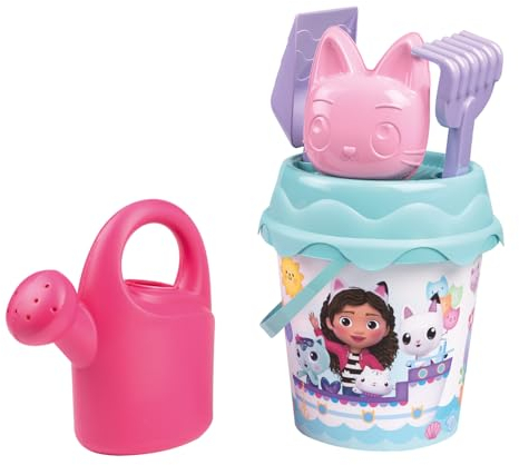 Smoby - Gabby - Seau de Plage Garni - Arrosoir + Moule à Sable - Dès 18 Mois - 862176