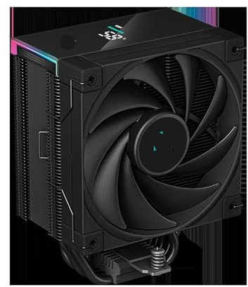 AK620 400 500S radiador de CPU refrigerado por aire de escritorio pantalla digital ventilador de computadora 6 tubos de cobre silenciosos (Color : AK500S digital display black)