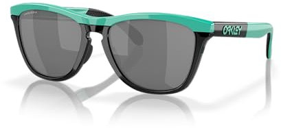 Oakley Gafas de sol para hombre, montura lila/celeste, lentes Prizm Jade, 55 mm, Celeste/Prizm Black, 55 mm