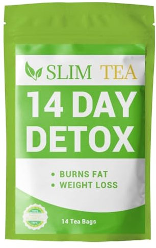 Té de 14 días para pérdida de peso, té delgado de dieta natural para apoyo a la dieta, promueve la digestión, reduce la grasa, desintoxicación suave y limpieza para perder peso