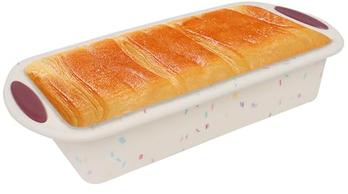 Gzsekken Loaf Tins,Bread Tins for Baking Temperature Resistant & Non Stick Silicone Loaf Pan for Oven,Freezer-Loaves, Breads, Cakes and Lasagna Rectangular Bread Tin (Pack of 1)-31 * 15.5 * 5.8cm