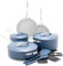 GreenPan Nova 10-Piece Cookware Pots and Pans Set, Oprah’s Favorite Things 2024, PFAS-Free Ceramic Nonstick, Fry, Sauté, Stockpot, Utensils, Lids, Induction Suitable, Dishwasher, Oven Safe, Ocean