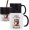 Planetee Tasse Magique Nathalie Chouette Café | Mug qui change couleur avec la chaleur | Idée Cadeau Humour Collègue Travail Famille Anniversaire Noël