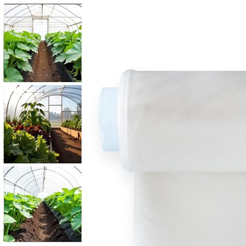 MODO AGRO Plástico Invernadero traslúcido agrícola 800 galgas 200 micras. Plástico Especial Agricultura y protección huertos Plantas Exterior Ideal para invernaderos huertas y Jardines (6X20)