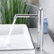 SHANFO Grifo de lavabo Alto, Grifo Lavabo Caño Alto Monomando, Grifo de Baño Giratorio de 360°, Agua Fría y Caliente Disponible, Cromo, 7M1OK-T