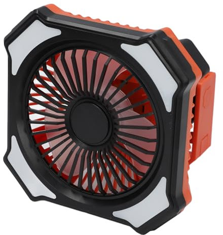 Ouitble Ventilador Portátil para Exteriores con Ventilador LED Recargable para Exteriores, Inalámbrico, 40000 Mah, 6,7 Pulgadas, para Viajes en Interiores y Exteriores, Camping