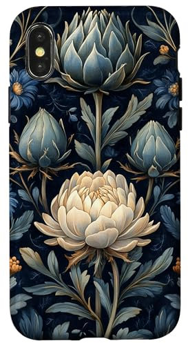Peonies Floral William Morris Style Art Nouveau Case for iPhone X/XS