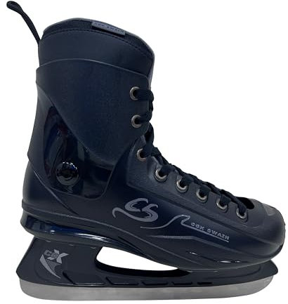 Cox Swain EIS Hockey Schlittschuhe Crew für Anfänger und Fortgeschrittene, Kinder und Erwachsene, Edelstahlkufe vorgeschliffen, Gr. 45