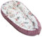 Leanbe Babynest 90x50 cm – Nestchen für Neugeborene aus Baumwolle & Polyester – Kuschelnest fürs Baby, ideal für Herbst & Winter – Babybett für Indoor & Outdoor (ROSA)