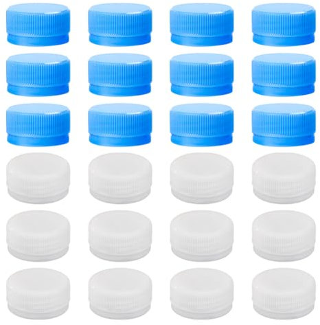 40 Pcs 30 mm Plastic Water Bottle Caps Screw on Bottle Lids Craft Bottle Tops Soda Bottle Caps Leak Proof Bottle Caps Replacement Scrapbook Bottle Lids