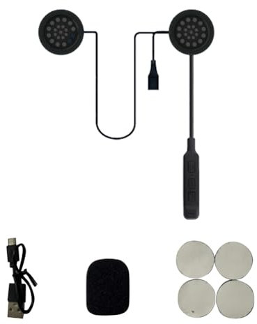 Sctecoau Auricolare Bluetooth 5.3 per da Moto One-To-Two con Controllo Vocale per La Maggior Parte dei Caschi sul Mercato
