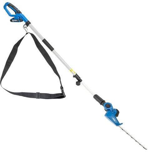 Hyundai Tagliasiepi senza fili da 20 V, lama da 450 mm, portata 2,6 m, batteria e caricabatterie