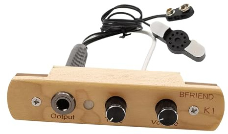 Colcolo Cajon Drum Sound Hole Pickup, Cajon Drum Pickup, zu installierender Ersatz mit Tonlautstärkeregler für Live-Bühnenshows