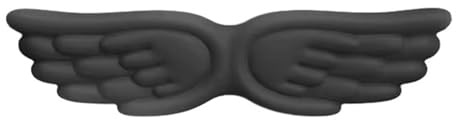 Handgelenkauflage für Tastatur Keyboard Mouse Wrist Rest Angel Wing Memory Foam Pad Set Support Ergonomic Non-Slip For Computer Laptop Easy Typing(Black Long)