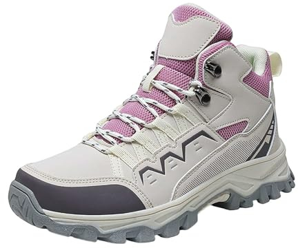 Generisch Scarpe estive da donna con plateau, scarpe da trekking, leggere, per il tempo libero, comode, sportive, antiscivolo, alla moda, stivali da trekking, taglie grandi, ortopediche, casual