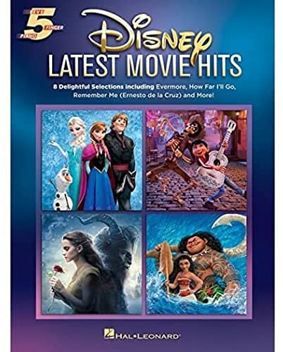 Five Finger Piano Songbook: Disney Latest Movie Hits: Five-Finger Piano - 8 Songs for Beginners