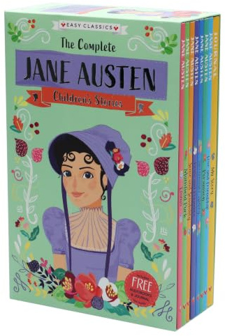 The Complete Jane Austen Children's Easy Classics Collection – 8 Books Including Pride and Prejudice, Emma, Sense and Sensibility, Persuasion, and More for Kids Ages 7–9 | Box Set + Audiobooks