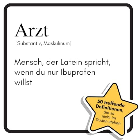 Arzt: Mensch, der Latein spricht, wenn du nur Ibuprofen willst. Das lustige Geschenkbuch für Mann, Frau, Kollege, Freund zu Geburtstag, Weihnachten