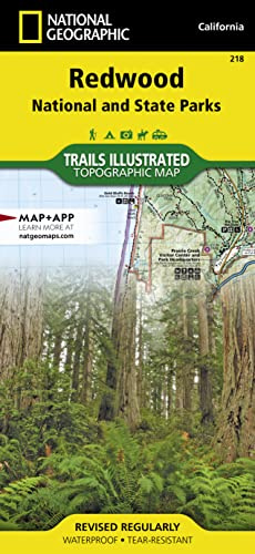 Redwood National and State Parks Map (National Geographic Trails Illustrated Map, 218)