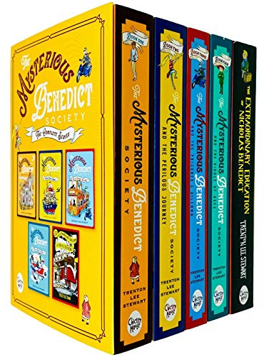 The Mysterious Benedict Society The Complete Series 5 Books Collection Set by Trenton Lee Stewart