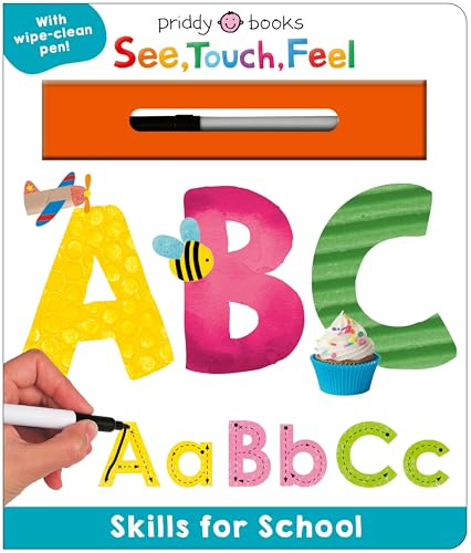 Skills for School: ABC (See, Touch, Feel): A unique wipe-clean book to learn letter formation