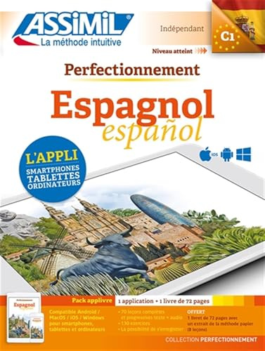 Espagnol C1 - Pack applivre : 1 application + 1 livre de 72 pages