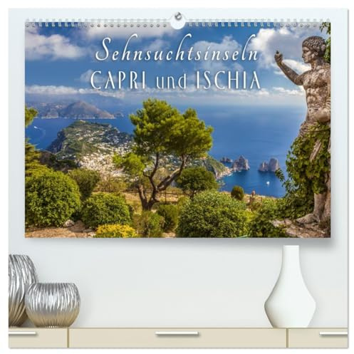 Sehnsuchtsinseln Capri und Ischia (hochwertiger Premium Wandkalender 2026 DIN A2 quer), Kunstdruck in Hochglanz: Träume vom azurblauen Meer begleiten Sie durch das Jahr (CALVENDO Orte)