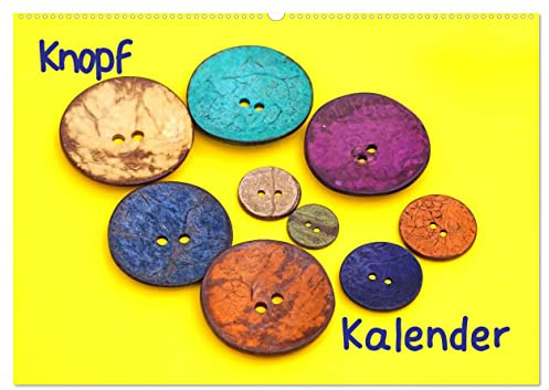 Knopfkalender (Wandkalender 2026 DIN A2 quer), CALVENDO Monatskalender: Knöpfe in allen Variationen (CALVENDO Hobbys)