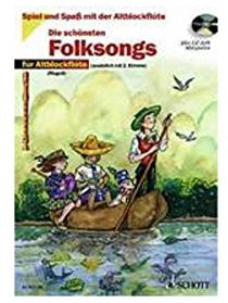 Die schönsten Folksongs: sehr leicht bearbeitet. 1-2 Alt-Blockflöten. (Spiel und Spaß mit der Blockflöte)