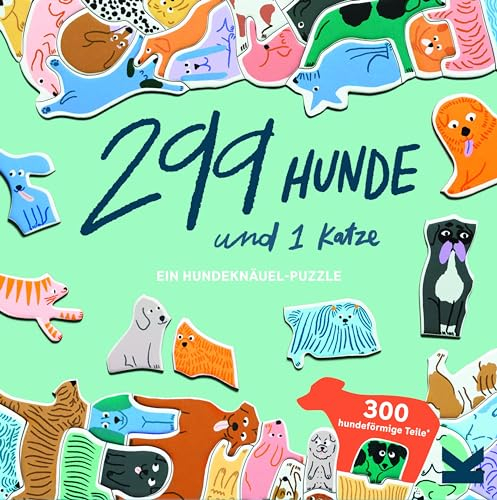 299 Hunde und 1 Katze. Ein Hundeknäuel-Puzzle