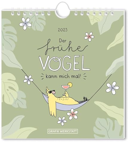 Postkartenkalender 2025 Der frühe Vogel: Postkartenkalender
