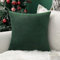 MIULEE 1 Pcs Samt Weihnachten Kissenbezug Kissenhülle Dekorative Kissenbezug Dekokissen Sofakissen Lendenkissen Wurfkissenbezug Kissenhülle Armee-grün 18 x 18 inch 45 x 45 cm