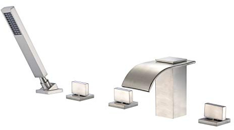 Roman Wannenarmatur 5 Holes/Brushed Nickel gebürsteter nickel