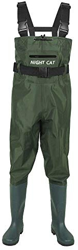 Night Cat Wathose für Herren, Damen, Wathose mit Stiefeln, wasserdicht, atmungsaktiv, Crosswater Waders