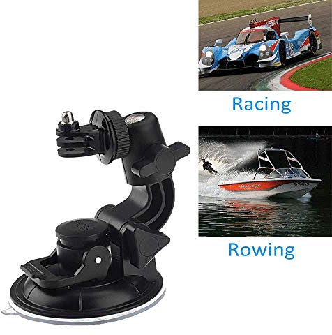 Telesin Eyeon - Soporte de ventosa (9,5 cm, fijación de ventosa, ventosa para coche, succión para GoPro Hero 12, 11, 10, 9, 8, 7 YI Apeman, Campark, Victure
