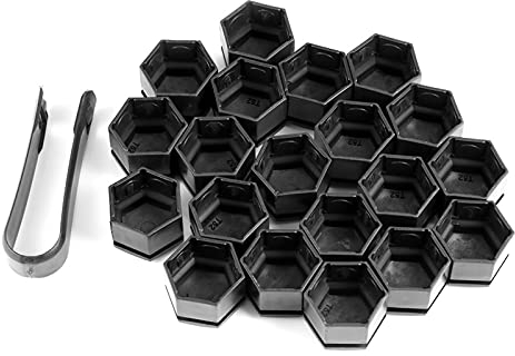 NO LOGO 20pcs 22mm Radmuttern Bolzen Abdeckkappen Radmutter-Schutz for Land Rover Opel Insignia Reifen-Rad-Naben-Abdeckung